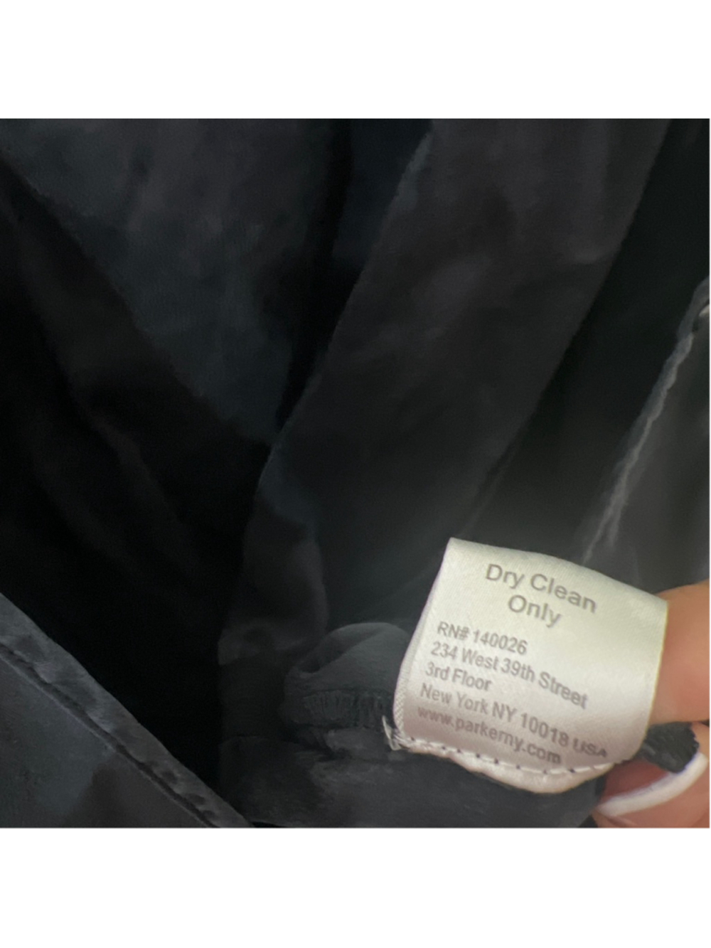 Parker Jumpsuit V Neck Ruched Hem Size XS 100% Silk Black One Piece Jumpsuit - Picture 8 of 9
